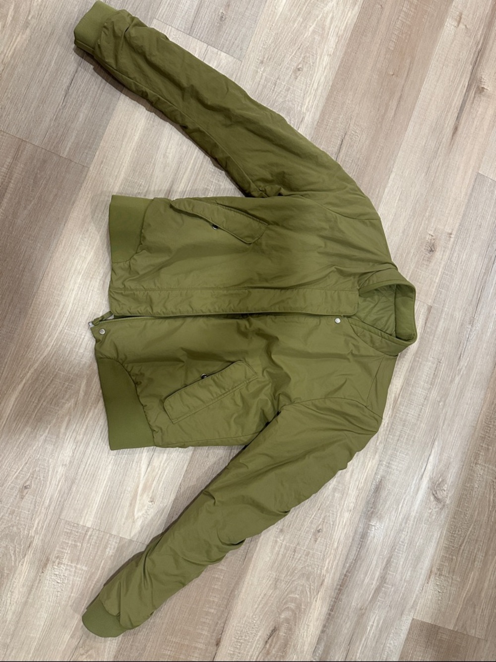 lululemon athletica Olive Green Puffer Jacket reversible
